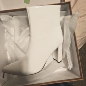 White Ankle boots